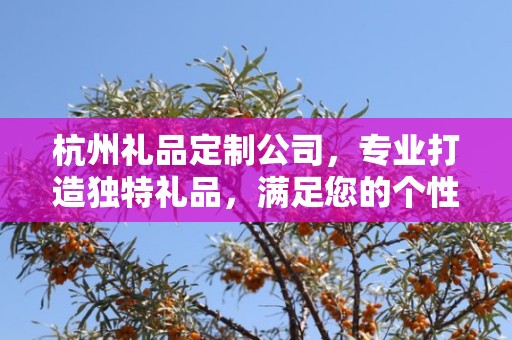 杭州礼品定制公司，专业打造独特礼品，满足您的个性化需求